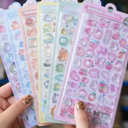 【NO.10】3D Sticker(charm+1)