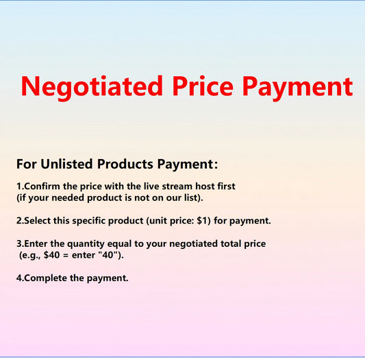 Negotiated Price Payment