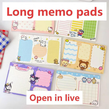 【NO.11】Long memo pads（charm+1）