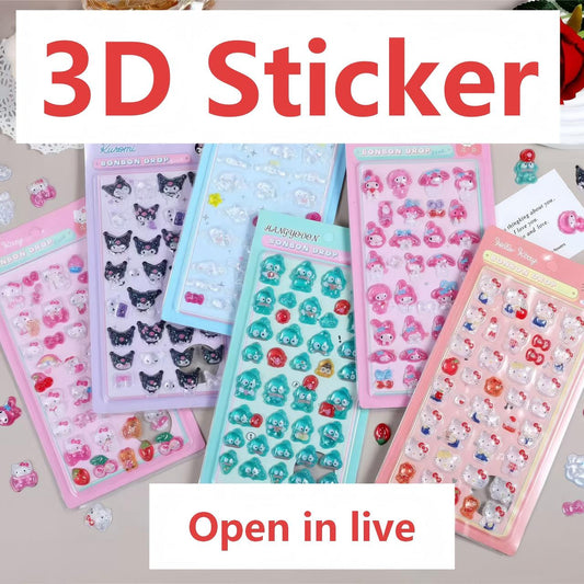 【NO.10】3D Sticker（charm+1）