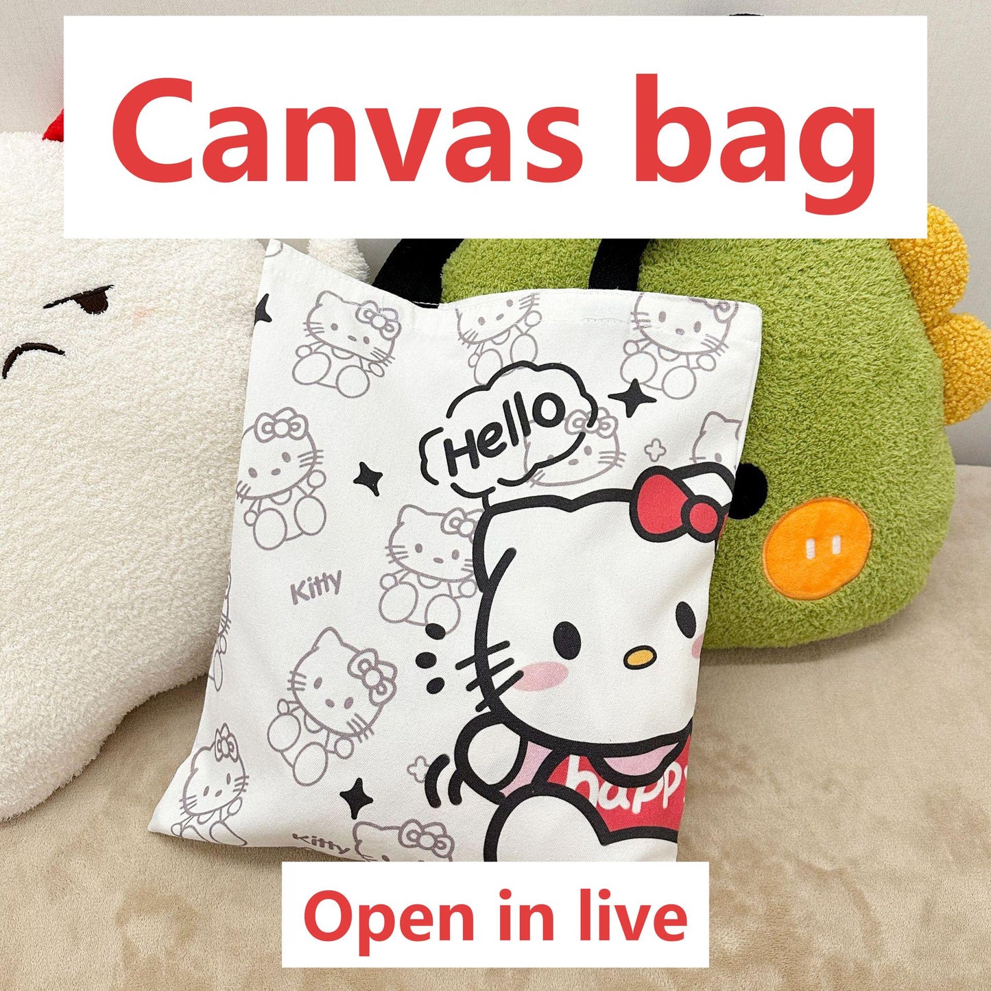 【NO.52】Canvas bag（charm+1）